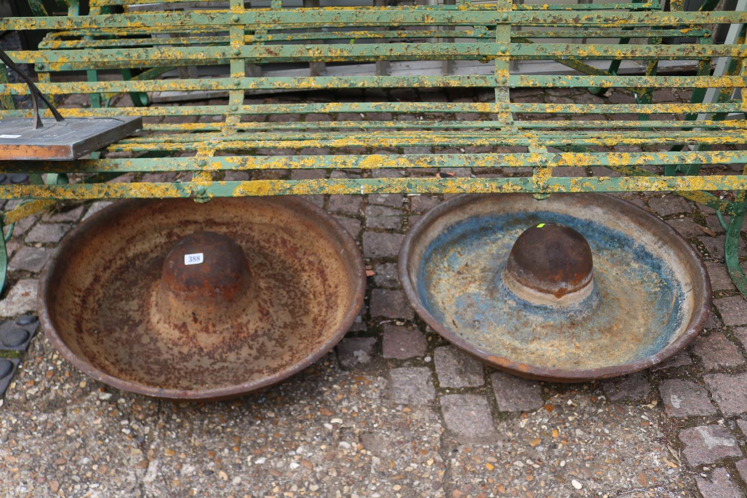2 Mexican hat Cast Iron Pig feeders