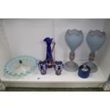 Collection of assorted Bohemian and Art glassware