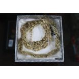 2 Gold Plated Ladies Costume necklaces