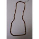 Gents 9ct Gold curb necklace 22g total weight