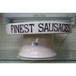 Large Advertising Shop display 'Finest Sausages' Display tazza 41cm