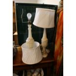 Pair of Onyx- Table lamps