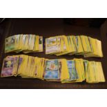 Large quantity of pokemon playing cards cards to include Doduo, Poliwag, Tangela, Drowzee etc