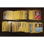 Large quantity of Pokémon playing cards to include Koffing, Charmeleon, Geodude, Eevee