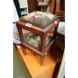 Pair of 19thC Small Square stools