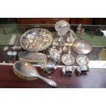 Collection of 19thC and later Silver tableware inc. Teaspoons, Cream Jug, Mustard etc 720g total