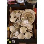 Box of Royal Doulton Brambly Hedge ceramics inc. Plates, Cups, Books etc