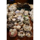 Large collection of assorted English Teaware Minton, Spode etc