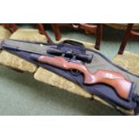 Carl Walther Rotex RM8 5.5mm .22 Air Rifle with Hawke Scope and sleeve