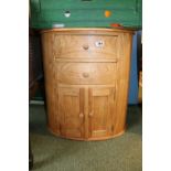 Oval Chest of 2 drawers with cupboard base