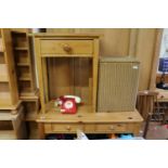 Modern Pine table with 2 drawers and a Table with single drawer