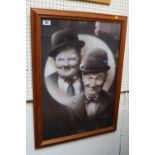 Laurel & Hardy "Double Trouble" Print by Stuart Coffield. A high quality Chelsea Collection print