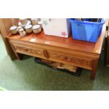 Chinese Hardwood Coffee table with two drawers