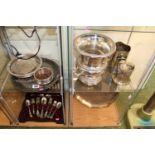 Collection of assorted Silverplated table ware