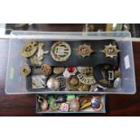 Collection of assorted Military and other enamel badges