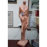 Large Austin Pottery figure Dated 1974 depicting the Great Gatsby 64cm in Height