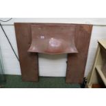Newlyn Style Copper fire surround with studded decoration