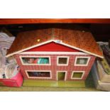 Vintage Dolls house with assorted Furniture