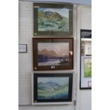 Edward Grieg Hall (1929-2017) 3 Watercolours
