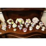 Collection of assorted Floral Garnitures mainly by Royal Doulton