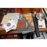 Collection of assorted Militaria inc. Pamphlets, Mark II Primer Case, British Army ID and a
