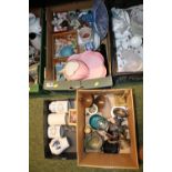 3 Boxes of assorted Ceramics inc. Royal Winton, Advertising Jars and assorted bygones