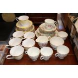 Marks & Spencer Gold Arabesque Tea ware and a Delphine China Part Tea Set