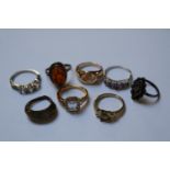 Collection of Silver and other Dress rings