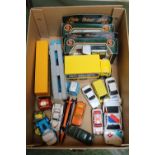 Collection of assorted Playworn Toy Vehicles inc. Corgi Bloodhound SSC and a Golden Wonder Ford