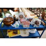 Collection of assorted Ceramics inc. Novelty Teapots, Assorted Records etc