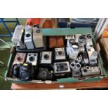 Collection of assorted Cameras inc. Kodak Ambassador, Brownie, Jelco Automatic etc