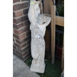 Concrete Water feature woman with Grecian urn