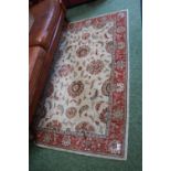 Modern Cream and red ground Rug