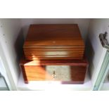 2 Cigar Humidor, one complete with key