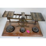 Sampson Mordon & Co of London Brass and oak based Inland Scales
