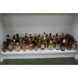 Collection of assorted Whisky's and Miniature alcohols inc. Whyte Mackay, White Horse etc