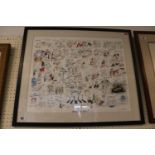Large Framed print 'How Time Flies' by Tim Bulimer signed in Pencil