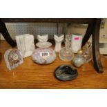 Collection of Art Glassware and Pottery inc. Rosenthal, Waterford Crystal Clock etc