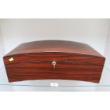 Large Curved Cigar Humidor complete with key 50cm in Length