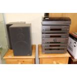 JVC Stereo Stacking system with speakers