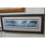 Framed limited edition print 'Across to Rhum' by Mc Donald 178 of 550