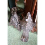 Pair of Large Cast Iron Bath or furniture feet