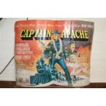 Vintage 4 Fold Captain Apache Film Poster