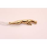 9ct Gold Jaguar tie clip 3.6g total weight