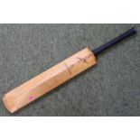 William Gunn Extra Special Autograph cricket bat with assorted signatures