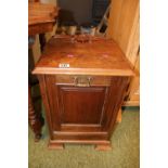 Late Victorian Mahogany fall front coal purdonium