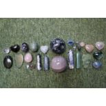 Collection of Rose Quartz, Marble and Polished Stone