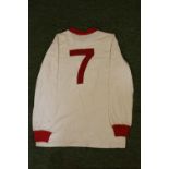 GEORGE BEST 1960's MATCH WORN MANCHESTER UNITED JERSEY George Best was football’s version of The