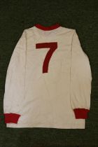 GEORGE BEST 1960's MATCH WORN MANCHESTER UNITED JERSEY George Best was football’s version of The