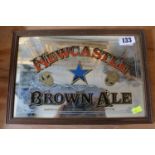 Vintage Newcastle Brown Ale advertising Mirror